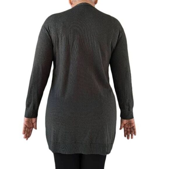 Coldwater Creek Olive Green Long Cardinal One Button Pockets Casual Fit Size M - Picture 4 of 6